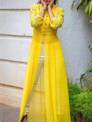 yellow wedding outfits ideas for haldi
