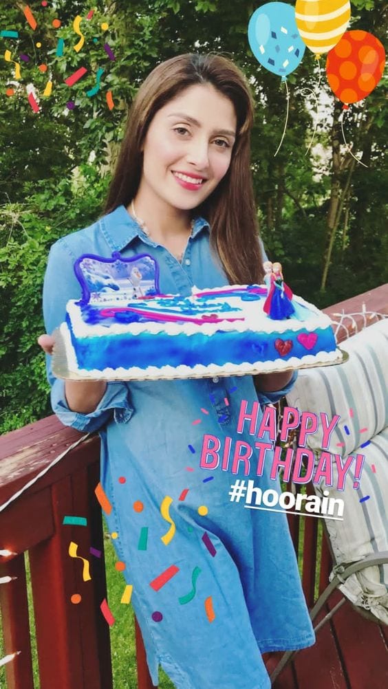 Ayza khan on daughter's birthday