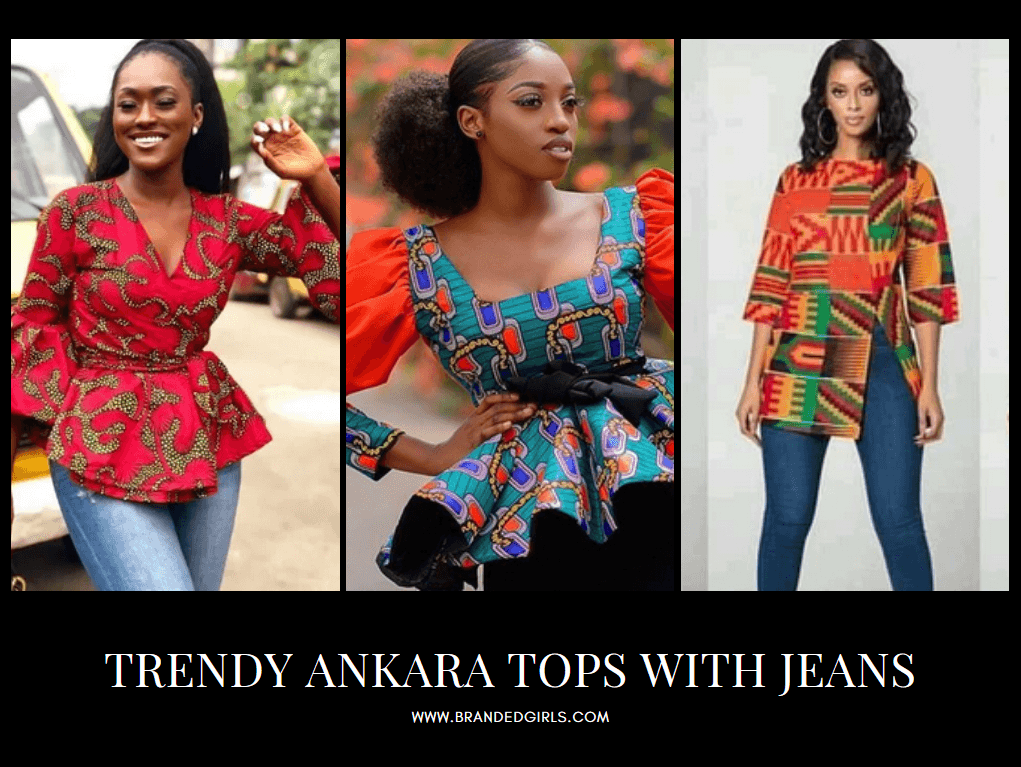 Ankara Tops With Jeans - 20 Ways To Wear Ankaras With Jeans