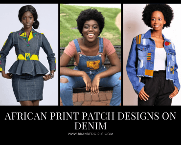 Cute African Print Patch Designs On Denim