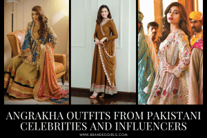 11 Angrakha Outfits From Pakistani Celebrities Influencers