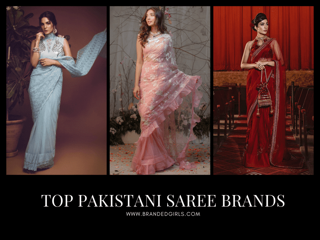 top pakistani saree brands