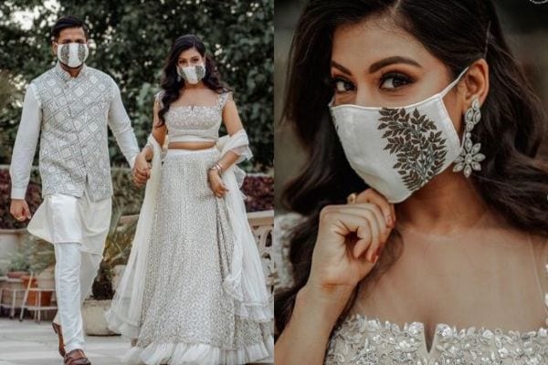 Top 20 Bridal Masks for Desi Brides during COVID Weddings