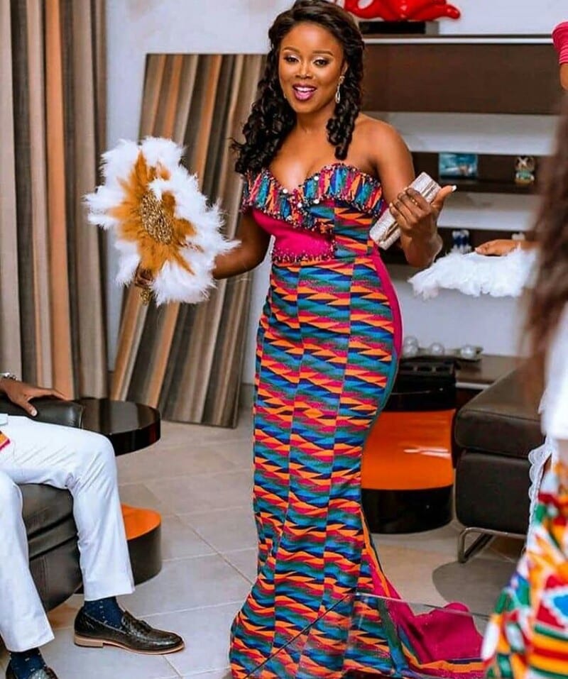 20 Beautiful Kente Engagement Outfits to Wear in 2022