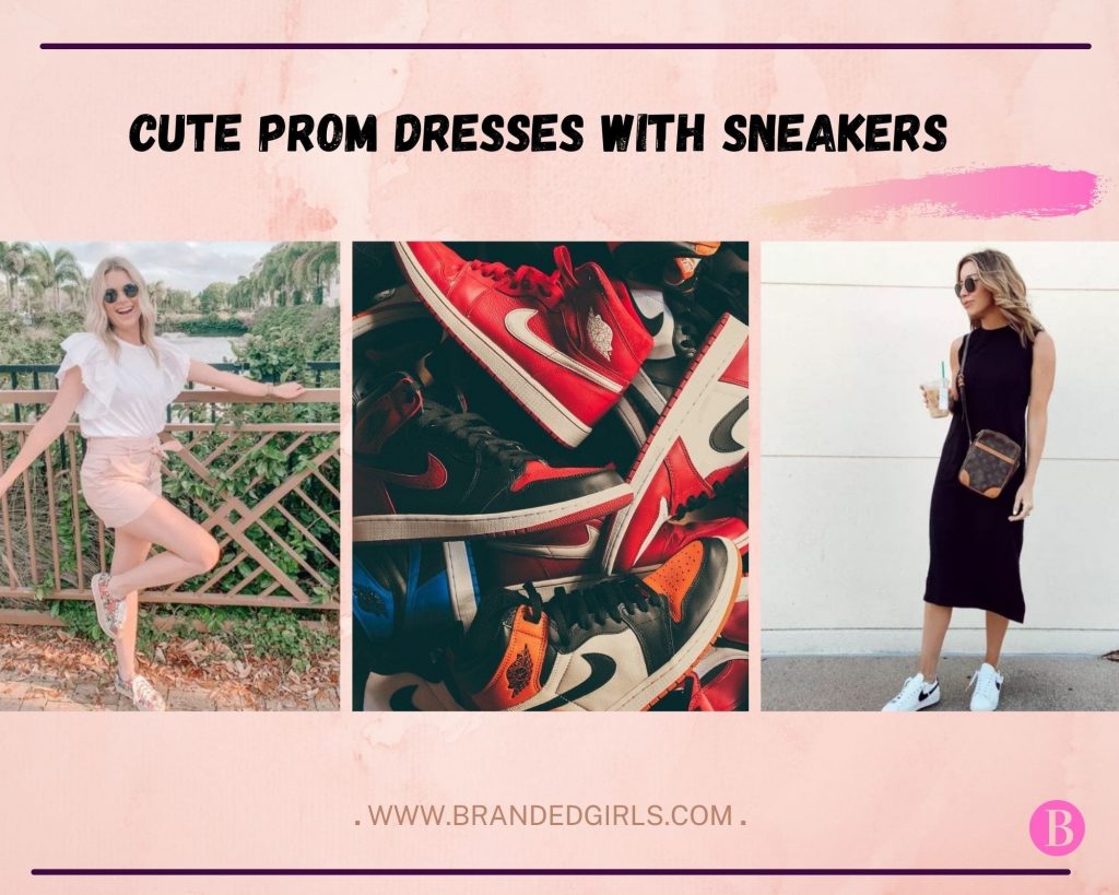 Cute Prom Dresses with sneakers