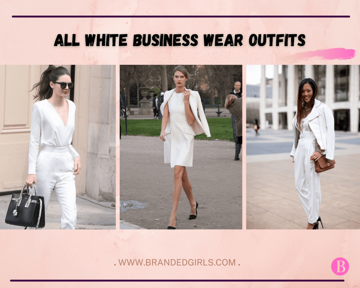 All White Business Wear Outfits-20 Best White Formal Outfits