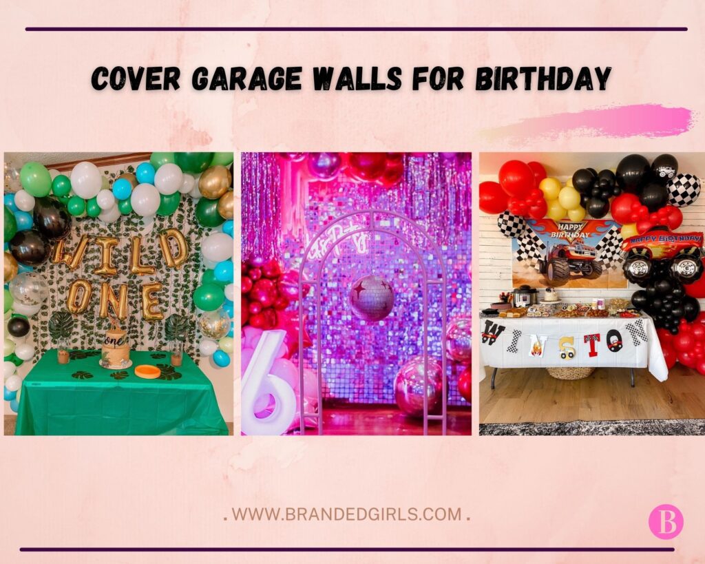 Cover Garage Walls For Birthday