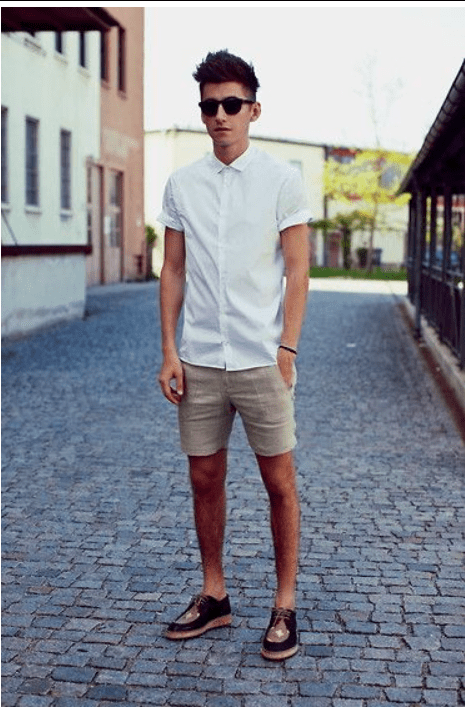 20 Skinny Men Shorts Outfits-Ways to Style Skinny Men Shorts