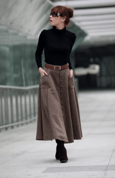 Cozy winter outfits for skinny girls