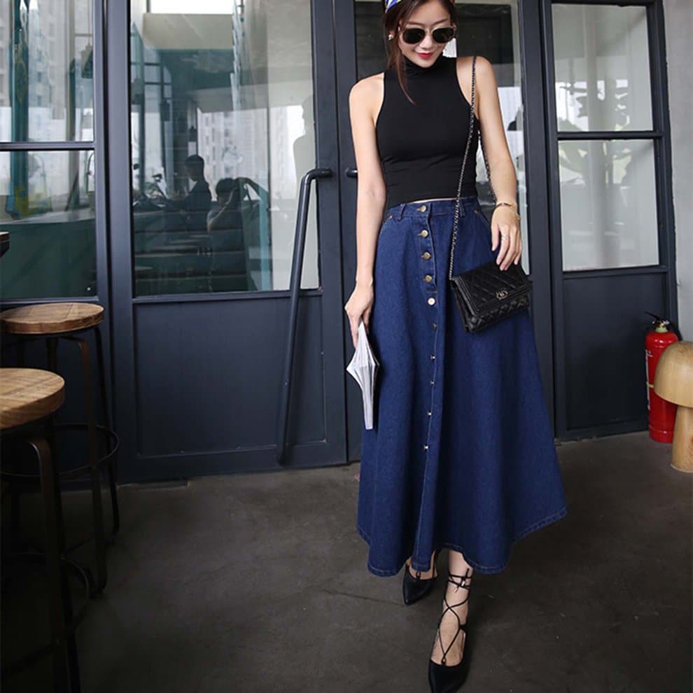 How to Wear Long Skirts? 20 Beautiful Long Skirt Outfits