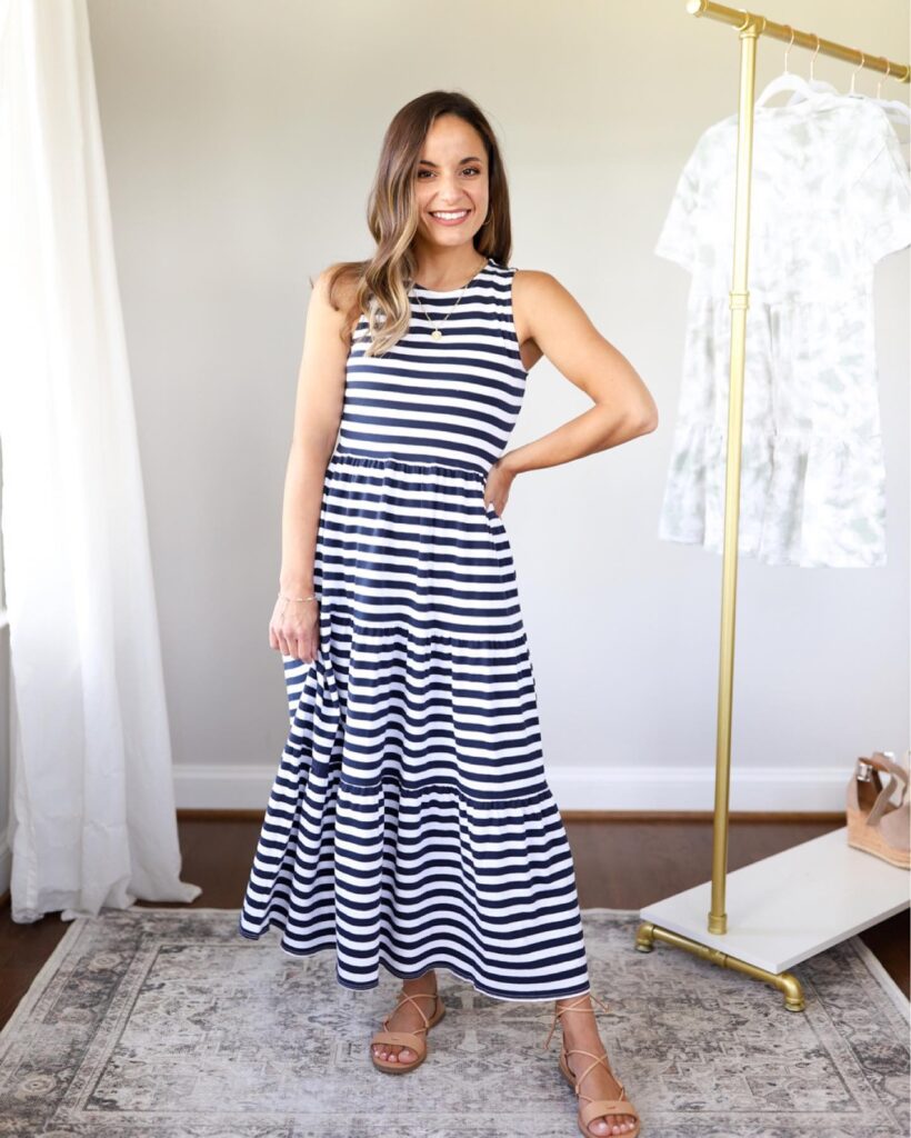 how to wear maxi dresses if you're skinny