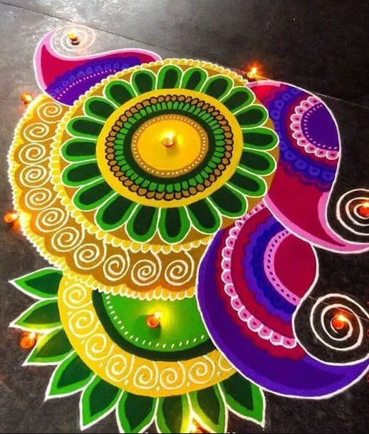 rangoli designs for holi