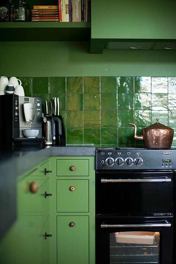 30 Stunning Green Kitchen Ideas That You'll Want to Copy Now